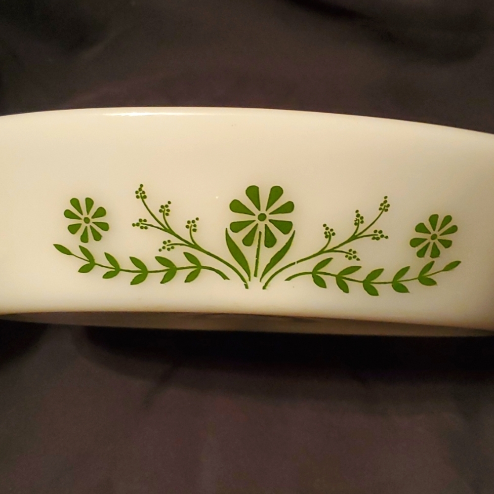 Vintage 60s GLASBAKE Divided Baking Casserole Dish